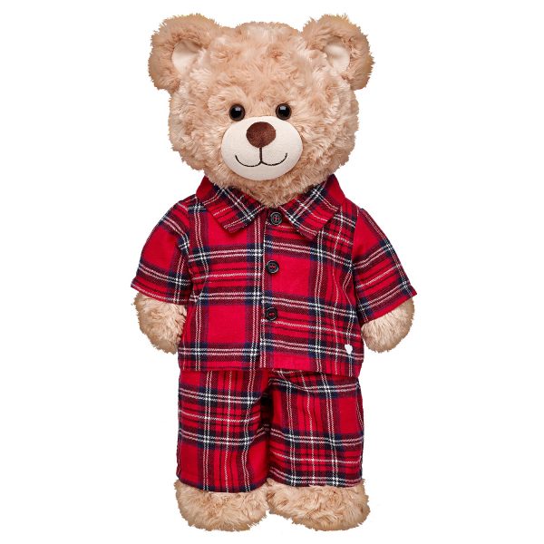 BUILD-A-BEAR BASKETBALL clothes pajamas red - Image 2