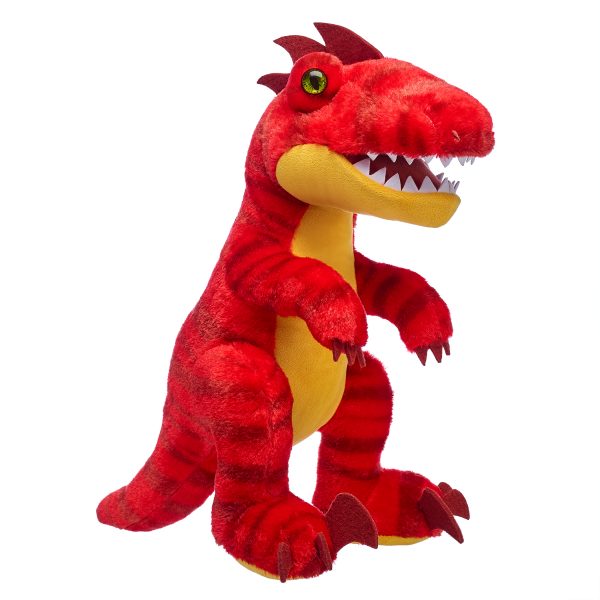BUILD-A-BEAR DINO plush toy red raptor 38 cm
