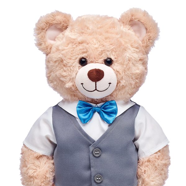 BUILD-A-BEAR kläder väst med fluga - Bild 2