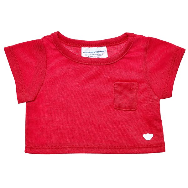BUILD-A-BEAR röd T-tröja