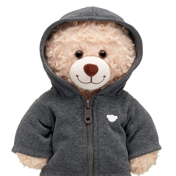 BUILD-A-BEAR clothes zip hoodie grey - Image 2