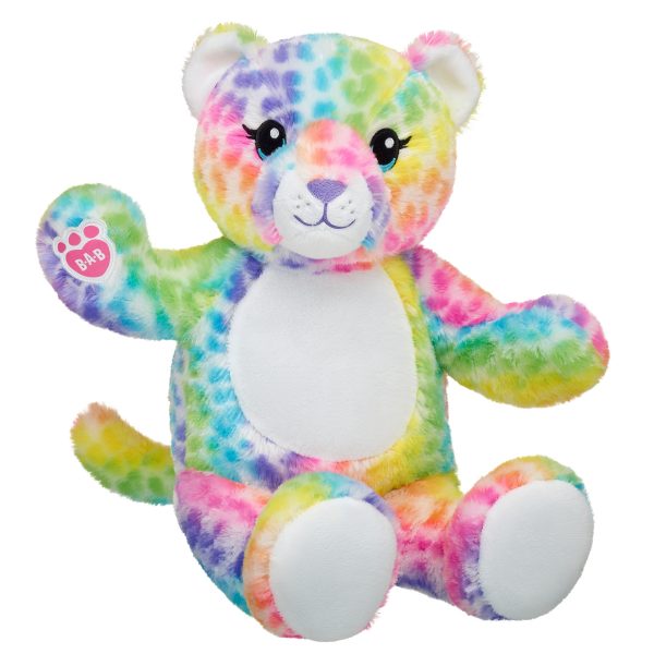 BUILD-A-BEAR RAINBOW plush toy cheetah 40 cm