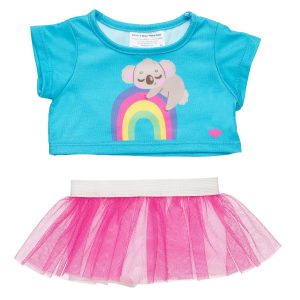 BUILD-A-BEAR RAINBOW clothes skirt set