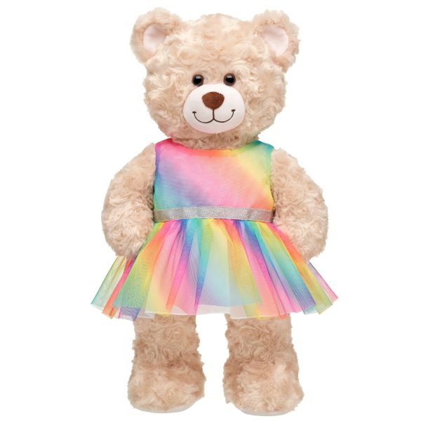 BUILD-A-BEAR RAINBOW ombre klänning - Bild 2