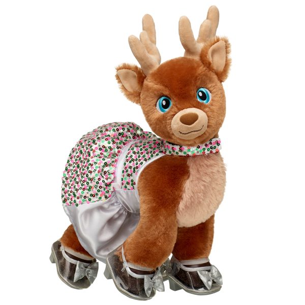BUILD-A-BEAR MERRY MISSION kläder flerfärgad paljettklänning - Bild 2
