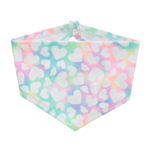 BUILD-A-BEAR Tillbehör Tie-dye Bandana med hjärtan - Bild 2