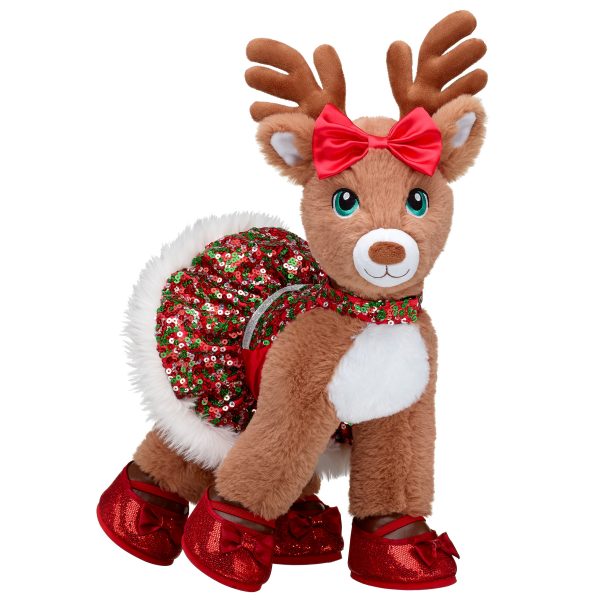 BUILD-A-BEAR Röda glänsande skor - Bild 2