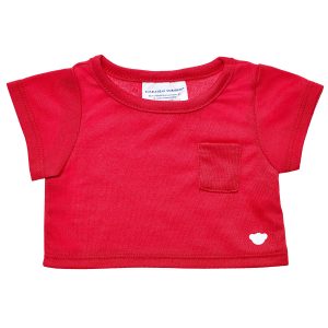 BUILD-A-BEAR clothes T-shirt red