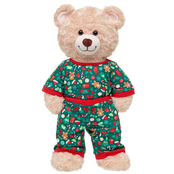 BUILD-A-BEAR HOLIDAY kläder jultryck pyjamas - Bild 2
