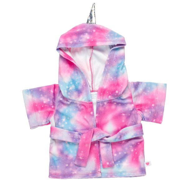 BUILD-A-BEAR RAINBOW Kläder enhörning morgonrock rosa