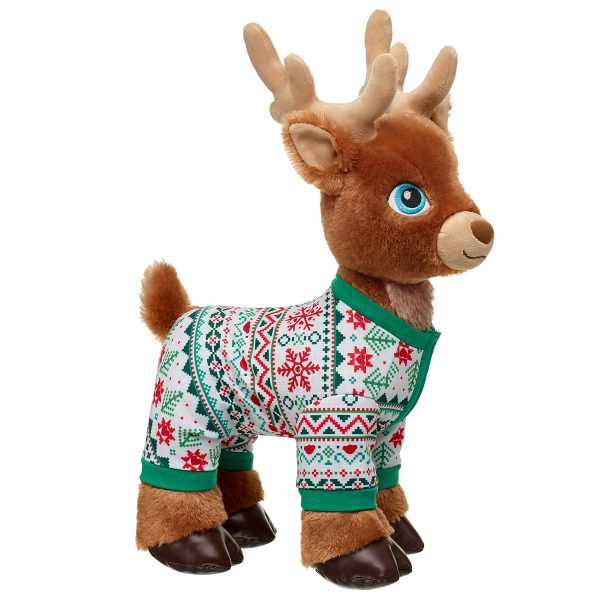 BUILD-A-BEAR MERRY MISSION kläder grön ren pyjamas - Bild 2
