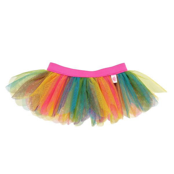 BUILD-A-BEAR RAINBOW kläder gradient tutu