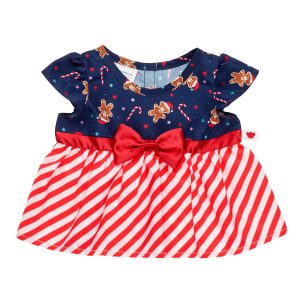 BUILD-A-BEAR HOLIDAY kläder pepparkaksbjörns klänning