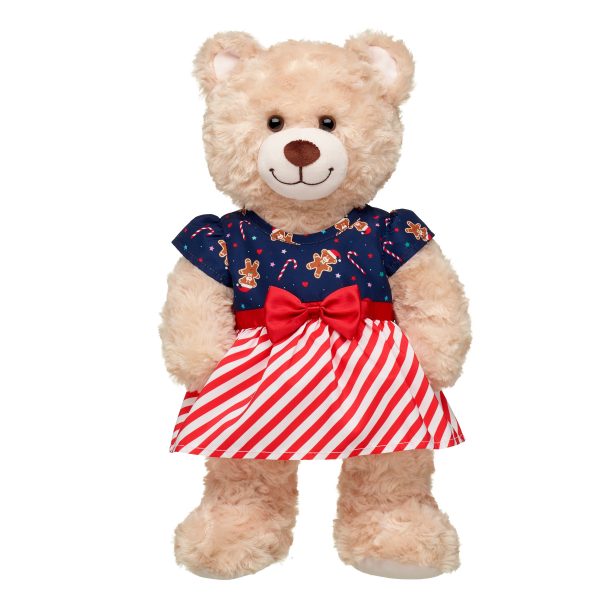 BUILD-A-BEAR HOLIDAY kläder pepparkaksbjörns klänning - Bild 2