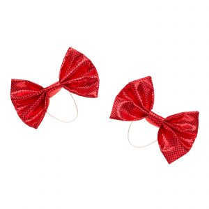 BUILD-A-BEAR HOLIDAY tillbehör 2-pack röda rosetter