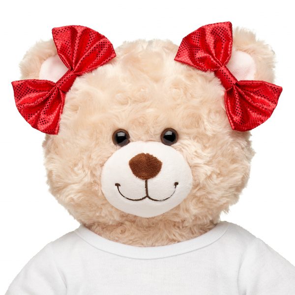 BUILD-A-BEAR HOLIDAY tillbehör 2-pack röda rosetter - Bild 2
