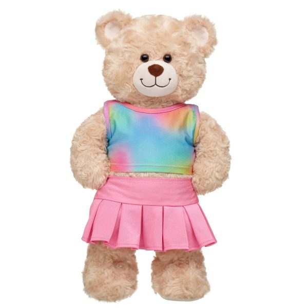 BUILD-A-BEAR Clothes pink athletic tank and skirt set - Image 2