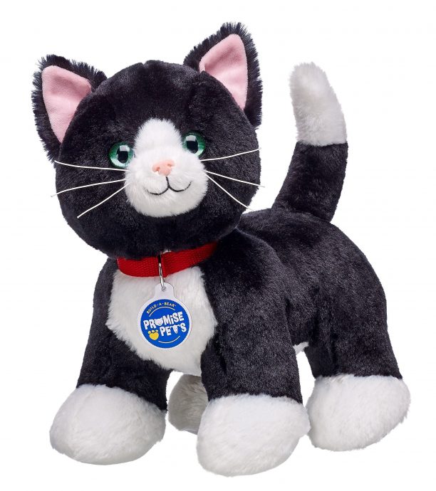 BUILD-A-BEAR PROMISPET plush toy tuxedo cat 27 cm