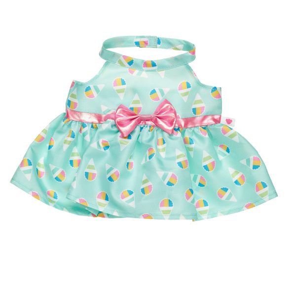 BUILD-A-BEAR Clothes snow cone print halter dress