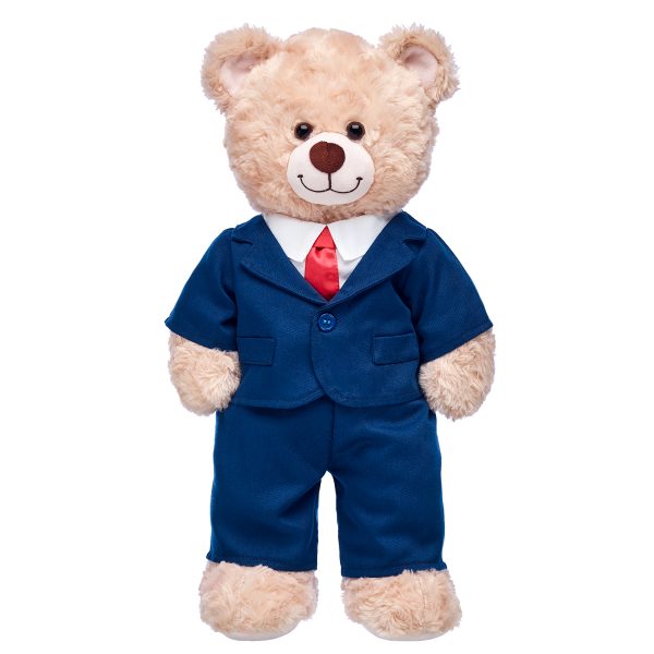 BUILD-A-BEAR Clothes navy business suit - Image 2