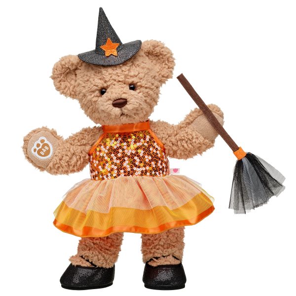BUILD-A-BEAR Accessories black white hat and broom - Image 2