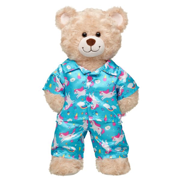 BUILD-A-BEAR Clothes rainbow blue pajama set - Image 2
