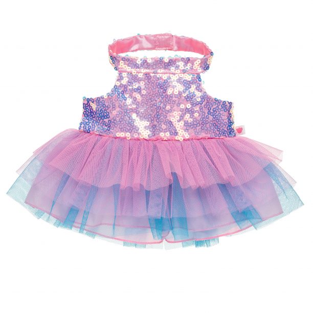 BUILD-A-BEAR Clothes beary fairy sequin tiered dress