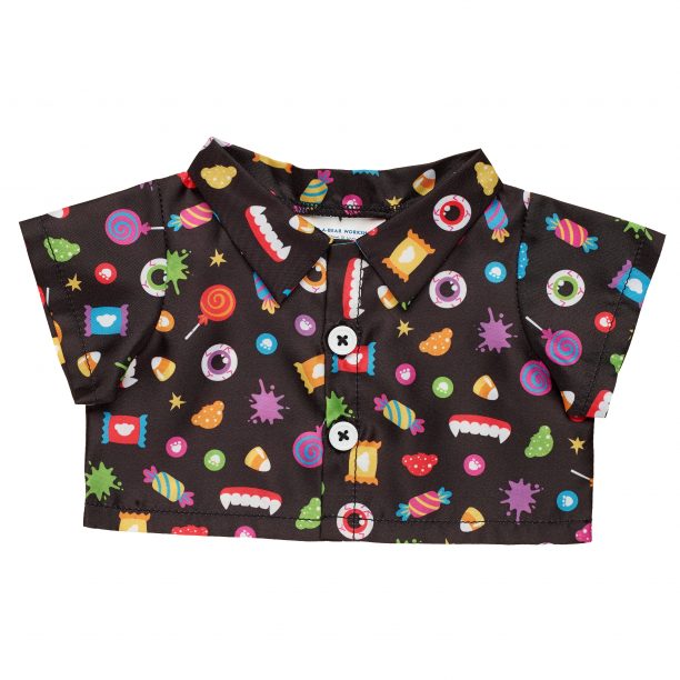 BUILD-A-BEAR Kläder halloween godis button down skjorta