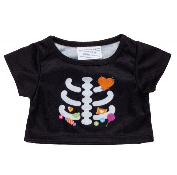 BUILD-A-BEAR Clothes skeleton candy T-shirt