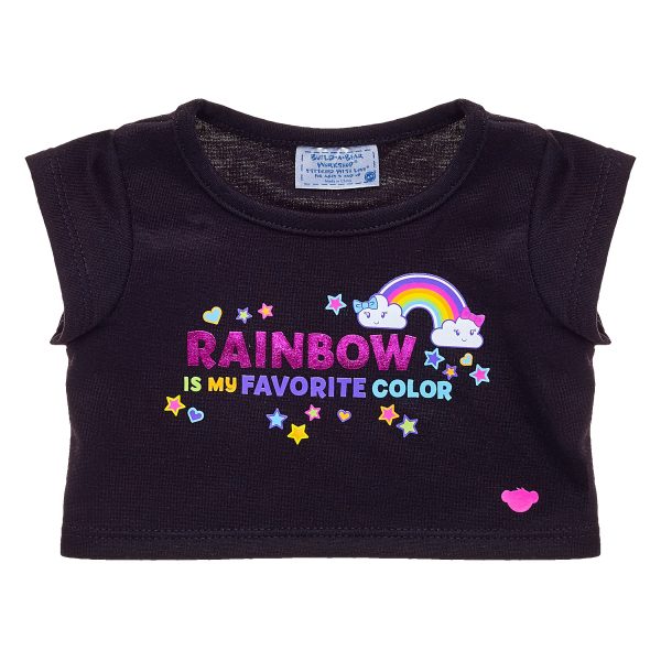 BUILD-A-BEAR Clothes rainbow is my favorite color T-shirt