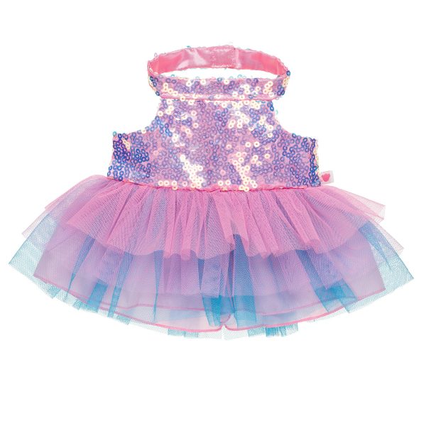 BUILD-A-BEAR Clothes beary fairy sequin tiered dress