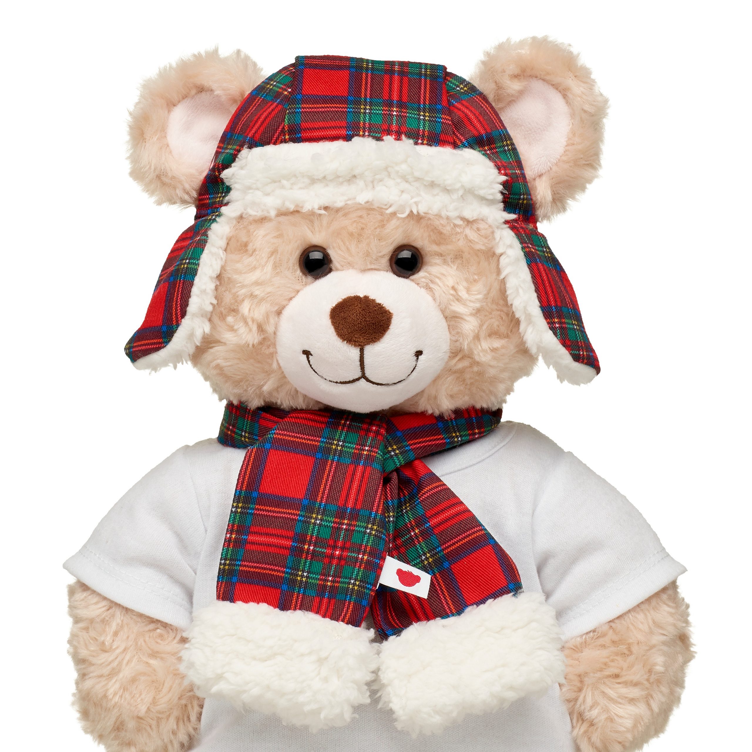 BUILD-A-BEAR tillbehör rutig mössa och halsduk - Bild 2