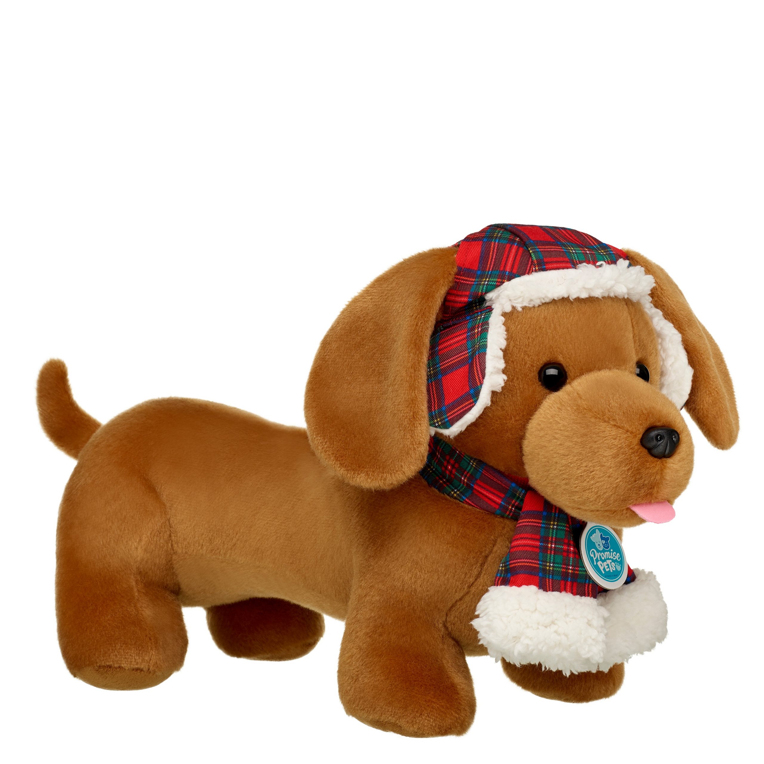 BUILD-A-BEAR tillbehör rutig mössa och halsduk - Bild 3