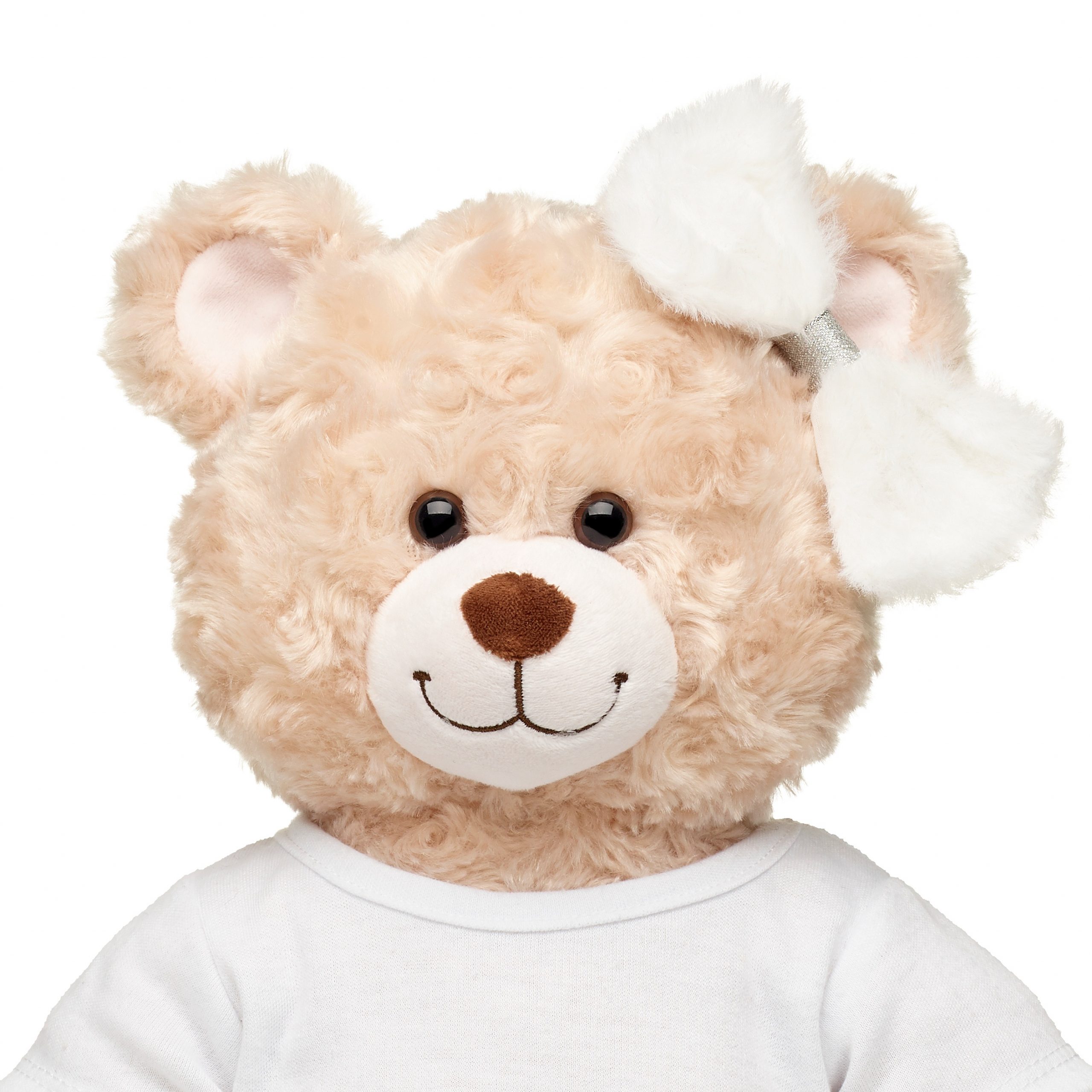 BUILD-A-BEAR tillbehör vit pälsrosett II - Bild 2