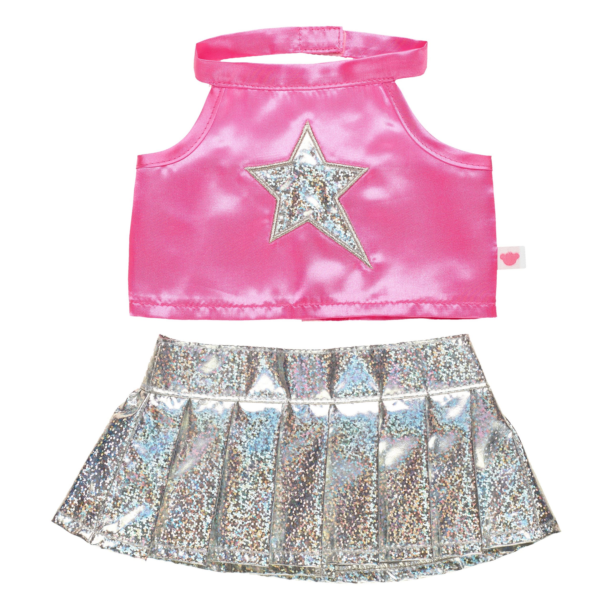 BUILD-A-BEAR klädset Honey Girls set med plisserad kjol