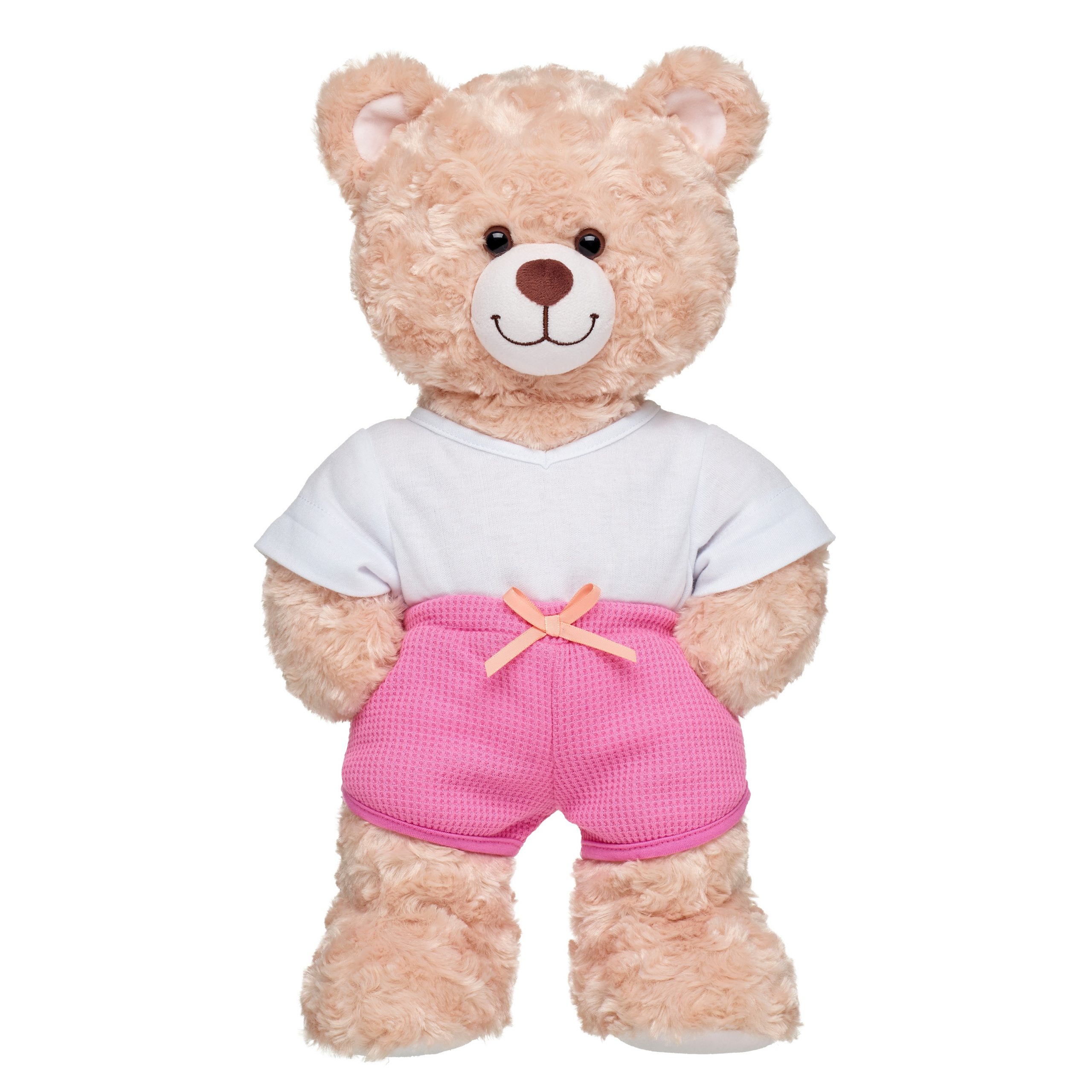 BUILD-A-BEAR Clothes pink waffle shorts - Image 2