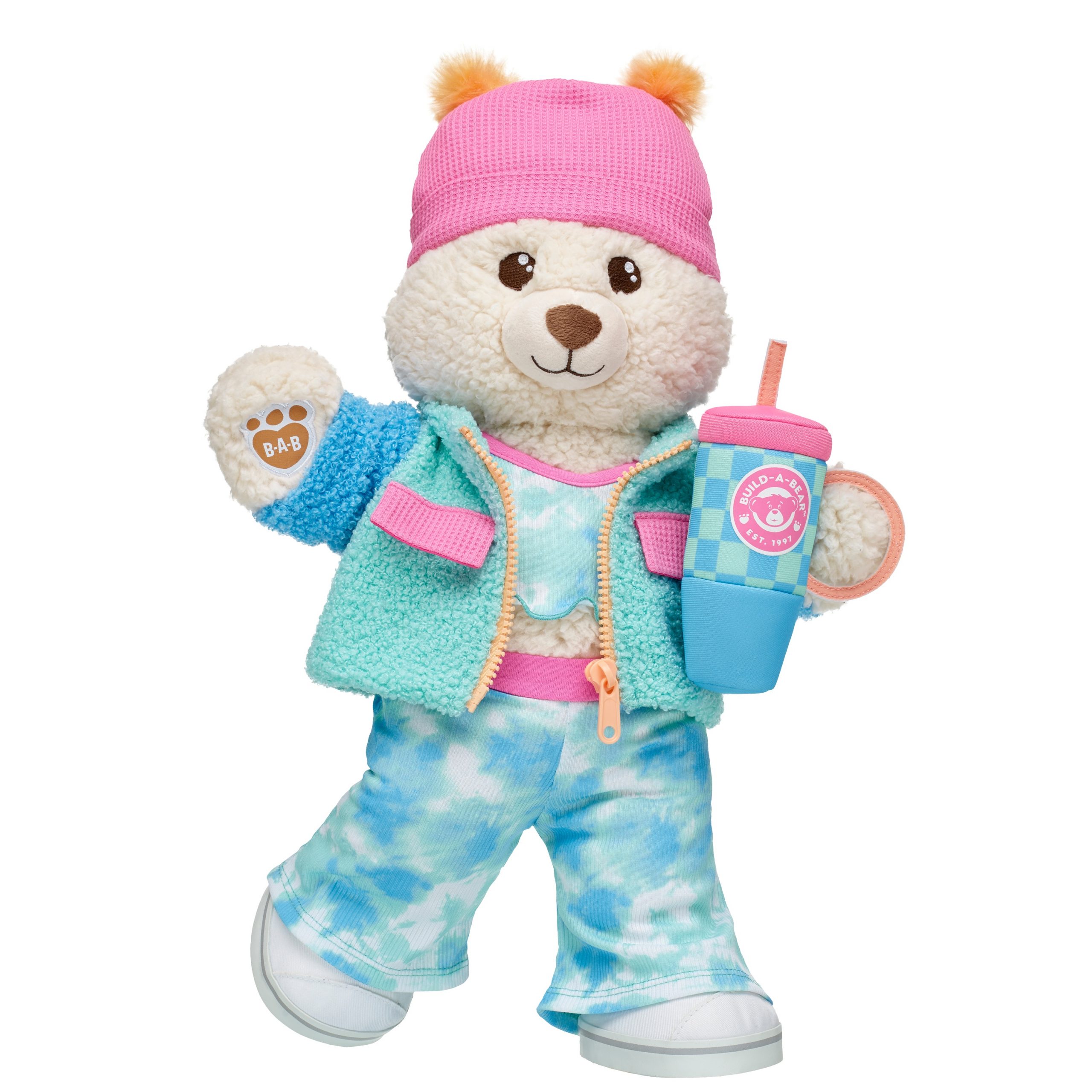 BUILD-A-BEAR Clothes colorblock sherpa jacket - Image 3