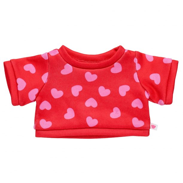 BUILD-A-BEAR Clothes heart print sweater