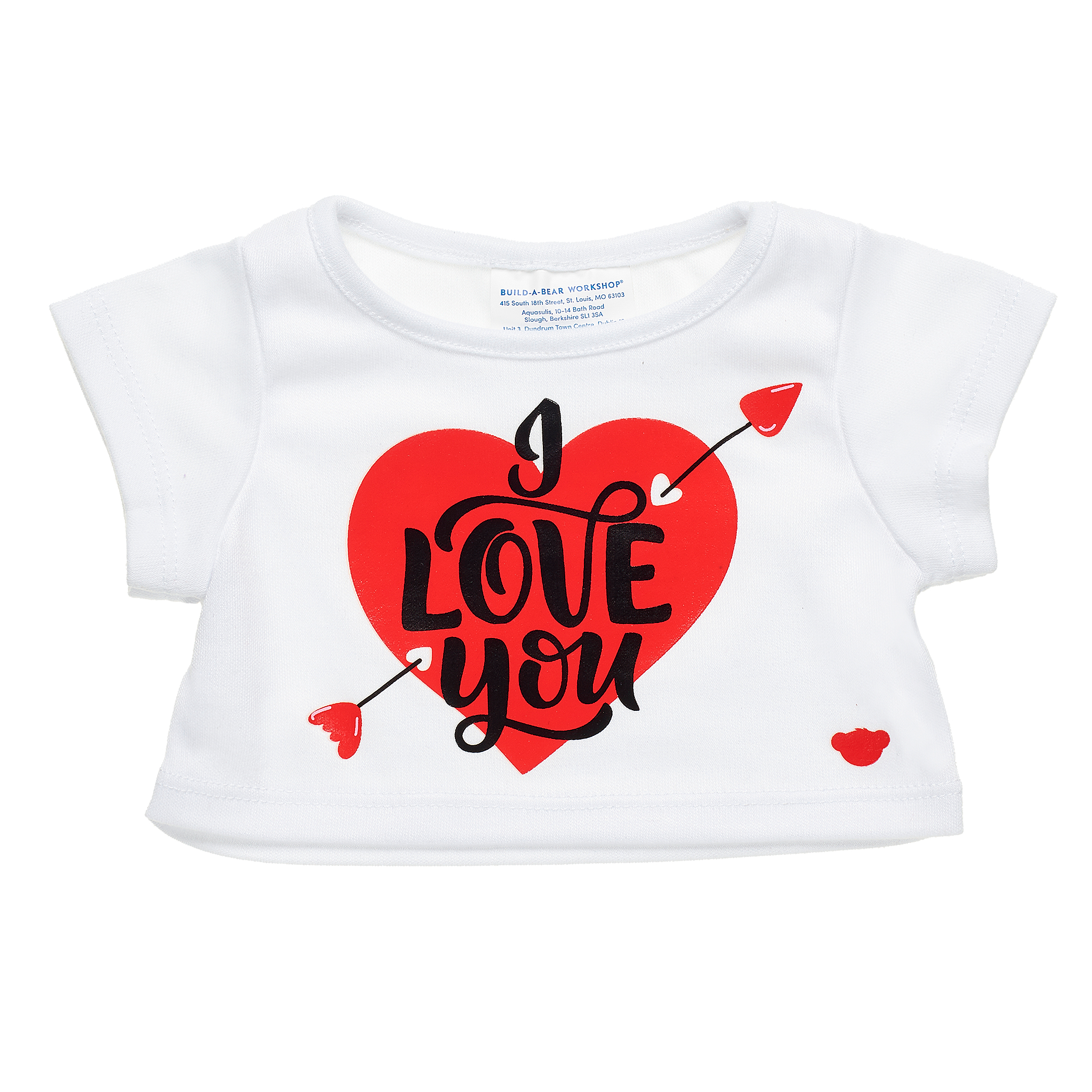 BUILD-A-BEAR Clothes I love you T-shirt