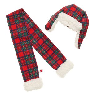 BUILD-A-BEAR Accessories Tartan hat and scarf