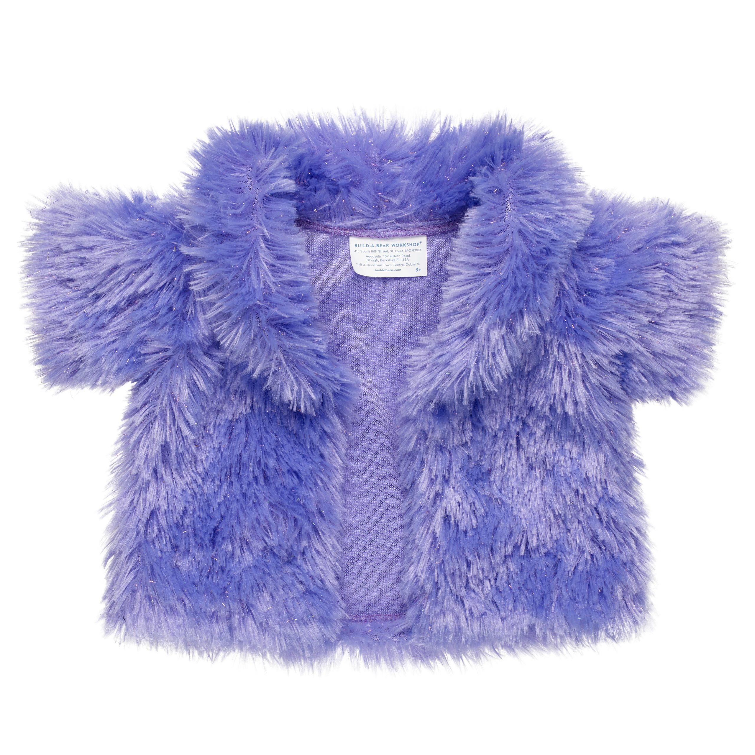 BUILD-A-BEAR Clothes honey girls fur coat
