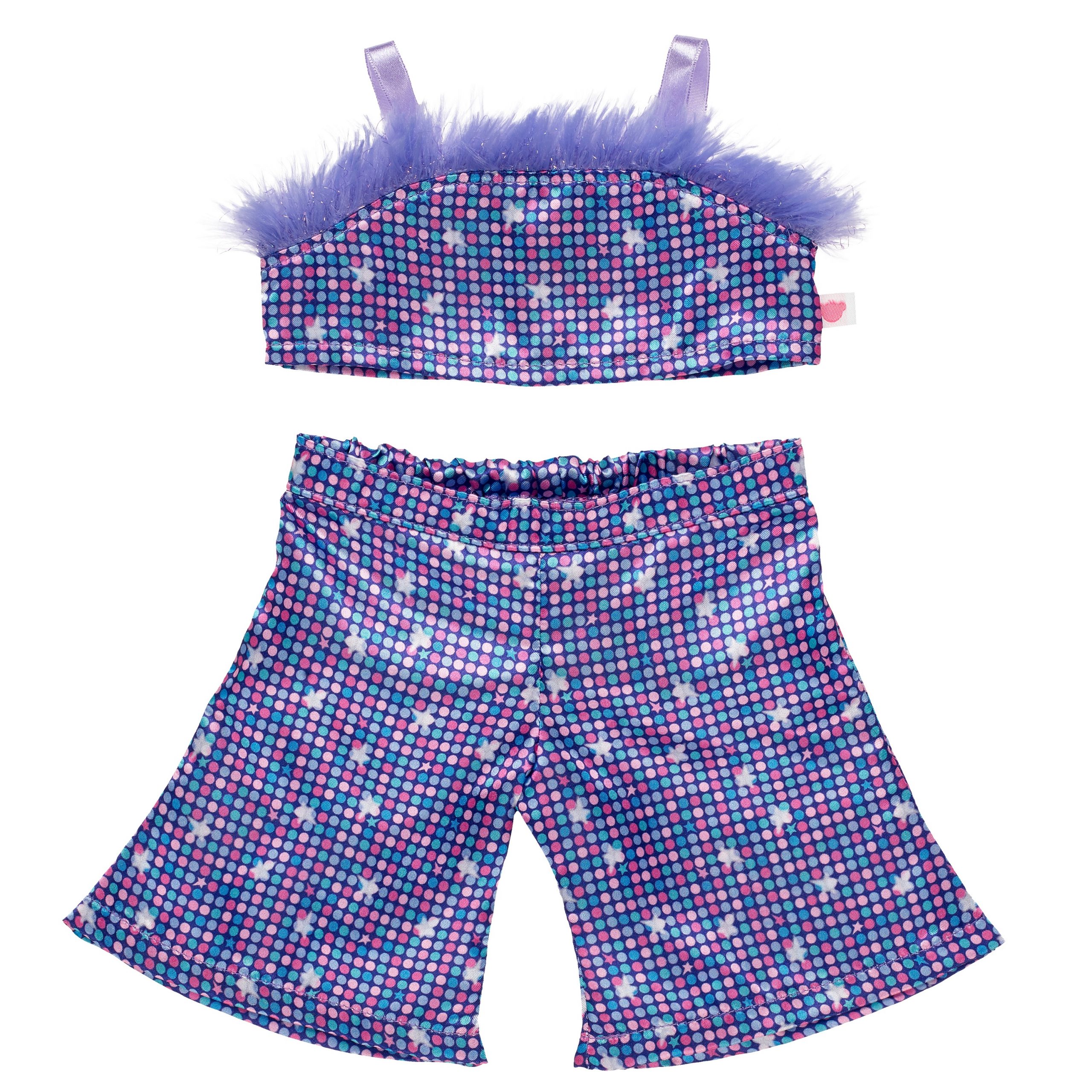 BUILD-A-BEAR klädset Honey Girls overall med päls