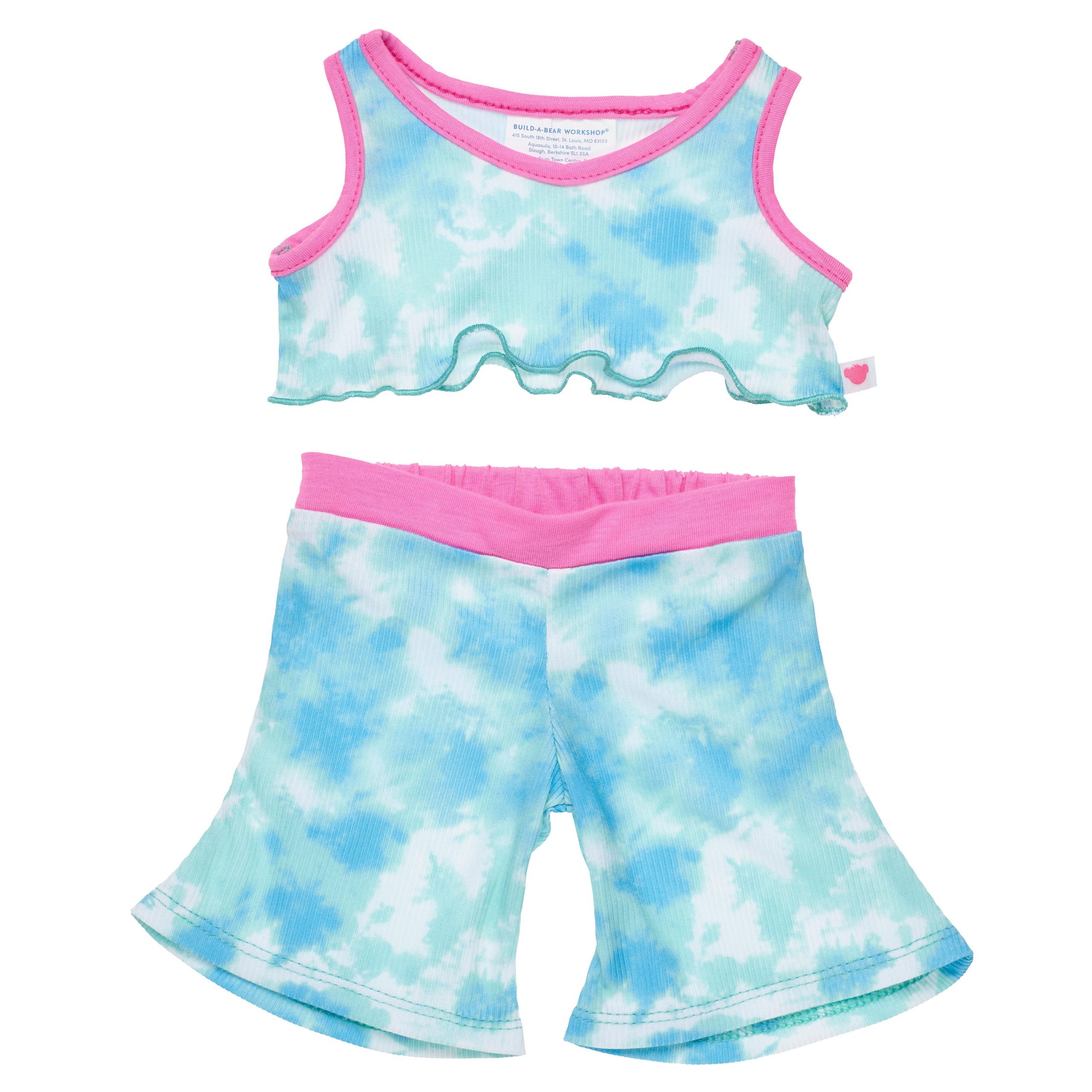 BUILD-A-BEAR Clothes tie dye 2 piece set