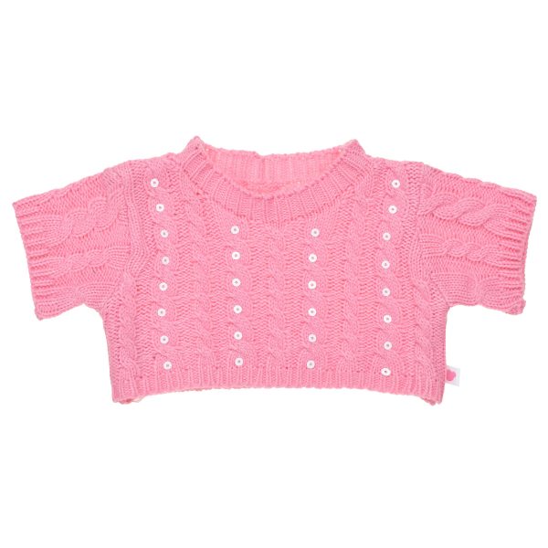 BUILD-A-BEAR Clothes pink sequin sweater