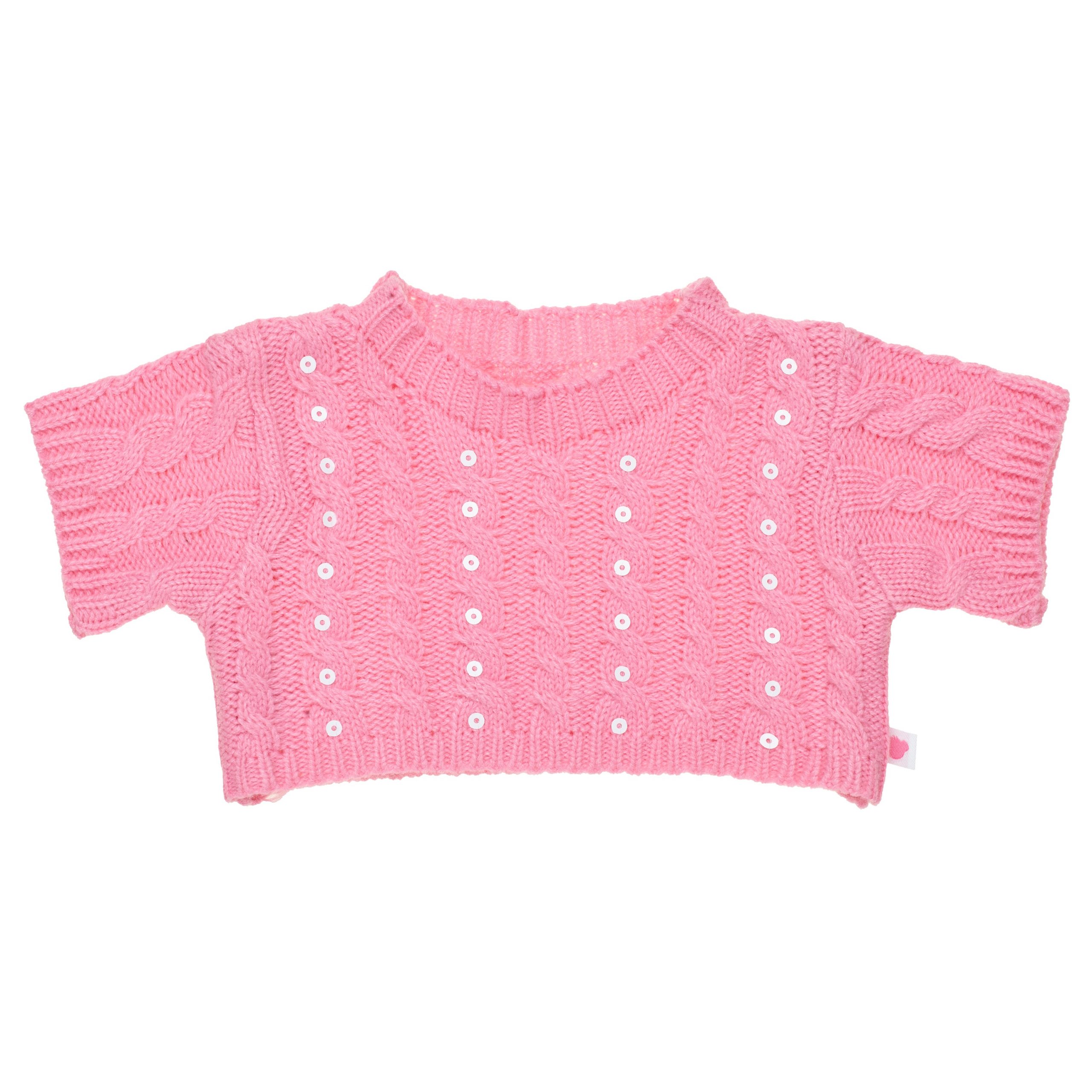 BUILD-A-BEAR Clothes pink sequin sweater