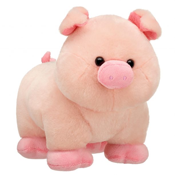 BUILD-A-BEAR gosedjur rosa gris 23 cm