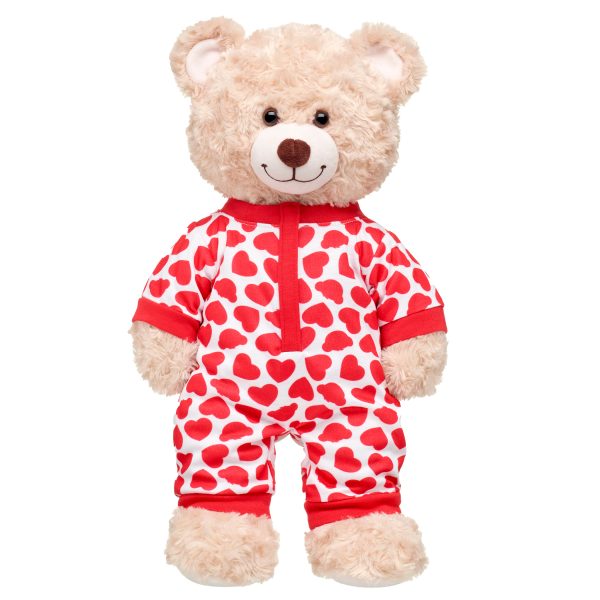 BUILD-A-BEAR Clothes red and white heart sleeper - Image 2