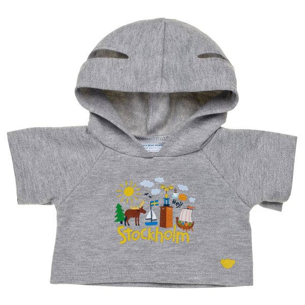 BUILD-A-BEAR Heather Gray Stockholm Hoodie