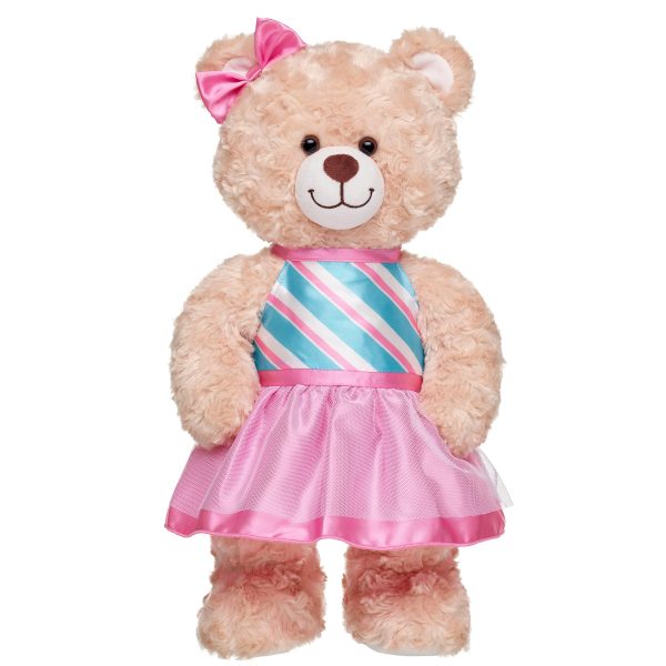 BUILD-A-BEAR klädset Merry Mission klänning med mintstripes - Bild 2
