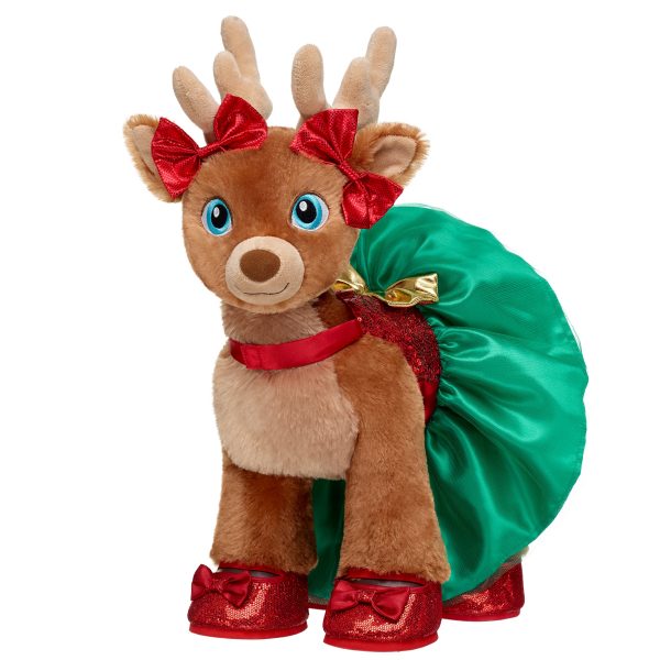 BUILD-A-BEAR klädset Merry Mission röd-grön klänning - Bild 3